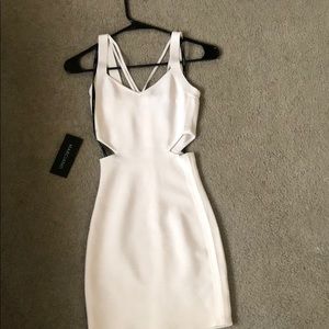 White bandage dress